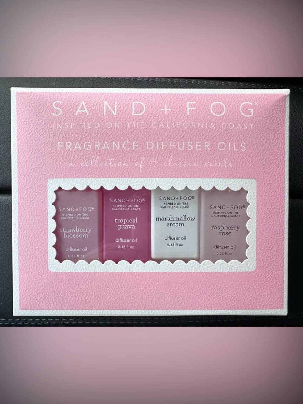 Sand + Fog Diffuser Oils Strawberry Blossom Tropical Guava Raspberry Rose NWT - Picture 3 of 5